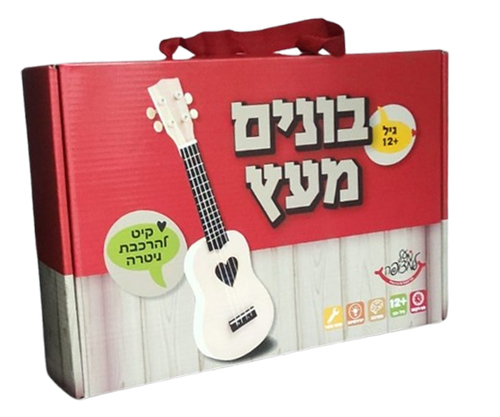 מודל הרכבה מעץ דגם גיטרה