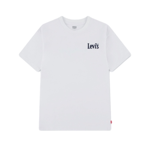 חולצה LEVIS מידות 4-16 לילדים בגוון לבן קלאסי
