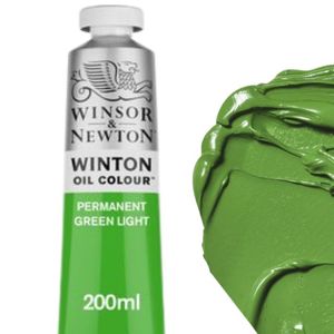 צבע שמן 200 מ"ל Winton Oil Colour Permanent Green Light 483