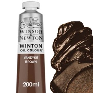 צבע שמן 200 מ"ל Winton Oil Colour Vandyke Brown 676