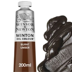 צבע שמן 200 מ"ל Winton Oil Colour Burnt Umber 076
