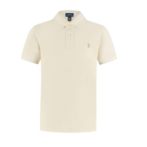 חולצה POLO RALPH LAUREN מידות 2-20 לילדים בגוון שמנת