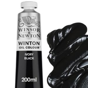 צבע שמן 200 מ"ל Winton Oil Colour Ivory Black 331