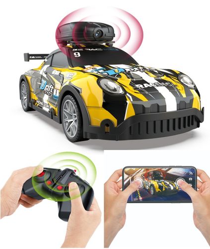 Speedcam PRO מכונית מרוץ על שלט עם מצלמה ושידור לסמרטפון (מגוון עיצובים)