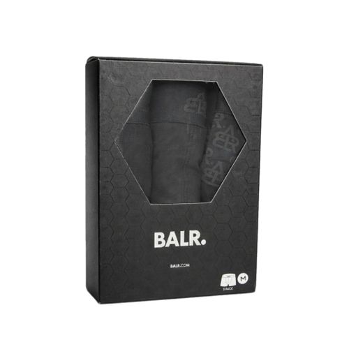שלישיית בוקסרים BALR מידות S-XXL לגברים בגוון שחור מונוכרום