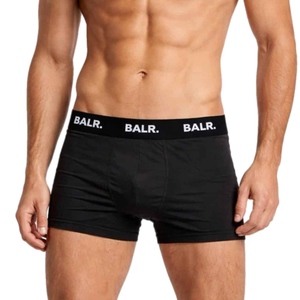 שלישיית בוקסרים BALR מידות S-XXL לגברים בגוון שחור עם לוגו