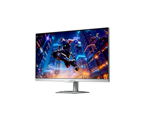 מסך גיימינג לבן Gigabyte M27UP 4K SS IPS 160Hz 1MS HDR USB HUB