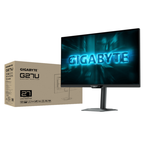 מסך גיימינג Gigabyte G27U 4K SS IPS 160HZ 320HZ 1Ms Pivot HDR400