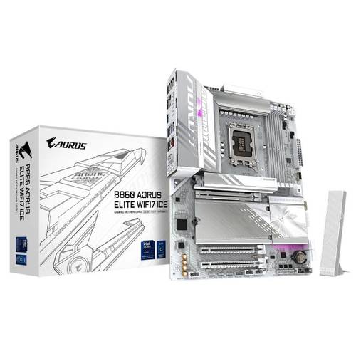 Gigabyte לוח למעבד דור 15 Gigabyte B860 A ELITE WIFI7 ICE ATX 2.5GB L