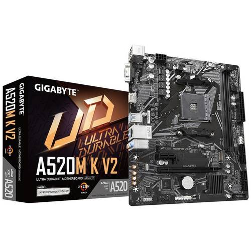 Gigabyte לוח אם Gigabyte AMD A520 K V2 rev 1.1 DDR4 For AM4 - ₪324.00