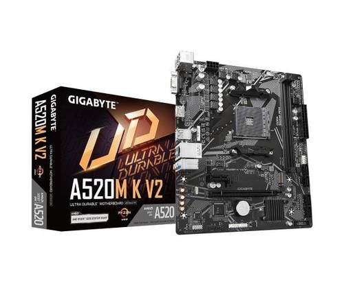 לוח אם Gigabyte AMD A520 K V2 rev 1.1 DDR4 For AM4 - ₪324.00 - מבט קרוב