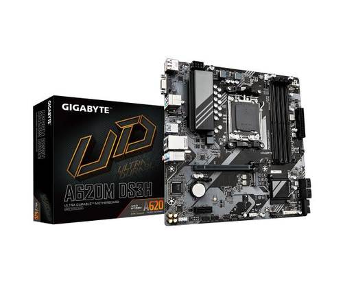 לוח למעבדי Gigabyte A620M DS3H DDR5 PCIE4.0 DP HDMI VGA AMD - זווית נוספת