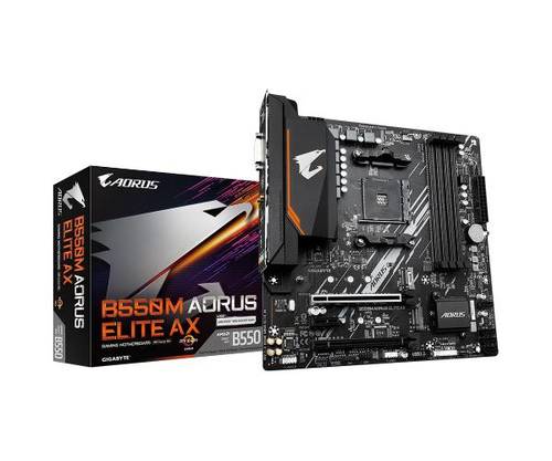 לוח אם למעבדי AMD AM4 Gigabyte B550M AORUS ELITE REV1.3 - ₪5 - זווית נוספת
