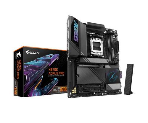 לוח אם GIGABYE X870E AORUS PRO ATX WIFI7 DDR5 AM5 2.5GBE LAN - מבט קרוב