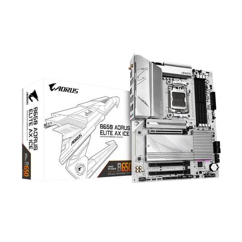 Gigabyte לוח Gigabyte B650 A ELITE AX ICE ATX AM5 WIFI BT PCIE5.0 Whi
