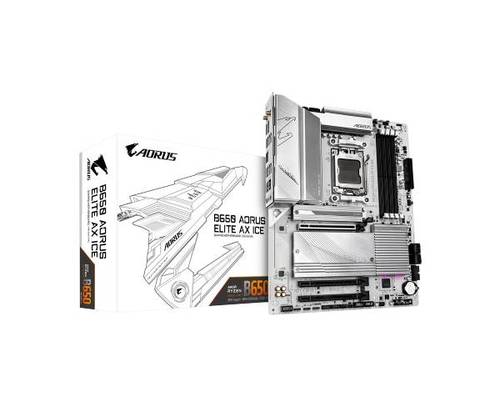 לוח Gigabyte B650 A ELITE AX ICE ATX AM5 WIFI BT PCIE5.0 Whi - זווית נוספת