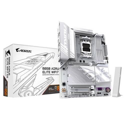 Gigabyte לוח אם GIGABYTE B850 AORUS ELITE WIFI7 ICE DDR5 AM5 BT 2.5GB