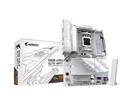 לוח אם GIGABYTE B850 AORUS ELITE WIFI7 ICE DDR5 AM5 BT 2.5GB - זווית נוספת