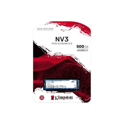 Kingston דיסק פנימי Kingston NV3 500GB NVME GEN 4.0 M.2 2280 5000/300