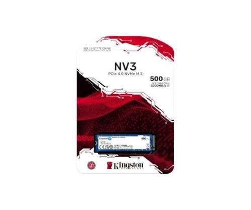 דיסק פנימי Kingston NV3 500GB NVME GEN 4.0 M.2 2280 5000/300 - מבט קרוב