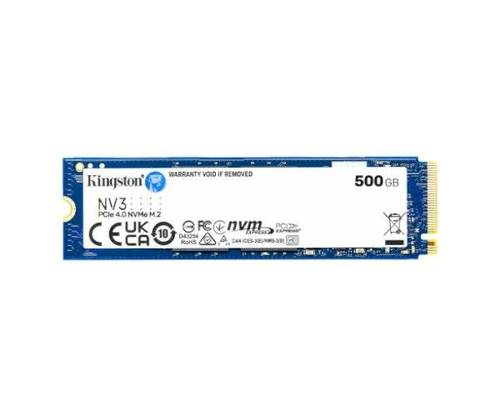 דיסק פנימי Kingston NV3 500GB NVME GEN 4.0 M.2 2280 5000/300 - זווית נוספת