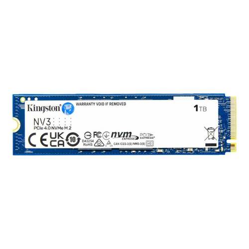 Kingston דיסק פנימי Kingston NV3 1TB NVME GEN 4.0 M.2 2280 6000/4000M
