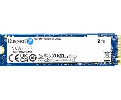 דיסק פנימי Kingston NV3 2TB NVME GEN 4.0 M.2 2280 6000/5000M - תמונה נוספת