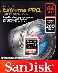 SanDisk SDXC Extreme Pro 64GB 200MB/s
