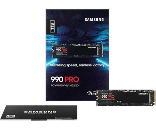 דיסק פנימי Samsung 990 PRO 1TB GEN4 up to 7450 read 6900 Wri - מבט קרוב