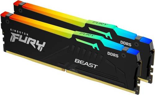Kingston זכרונות KINGSTON FURY BEAST RGB 32GB 2X16GB 6000MHZ CL36 EXP