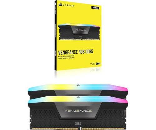 CORSAIR זכרון לנייח Corsair Vengeance RGB DDR5 32GB 2X16 6000Mhz C38