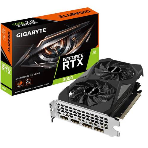 Gigabyte כרטיס מסך Gigabyte RTX 3050 Windforce 2 OC V2 6GB - ₪1,121.0