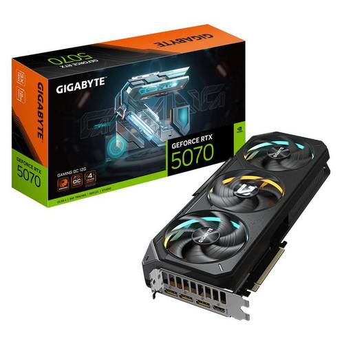 Gigabyte GIGABYTE GeForce RTX 5070 GAMING OC 12G - שילוח מהיר ₪3,297.