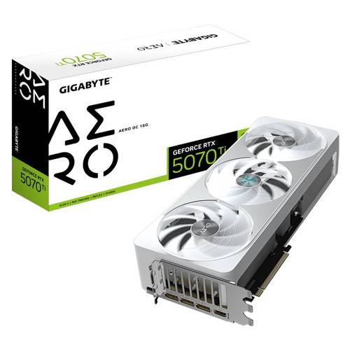Gigabyte כרטיס מסך GIGABYTE GeForce RTX 5070 Ti AERO OC 16G - ₪5,226.