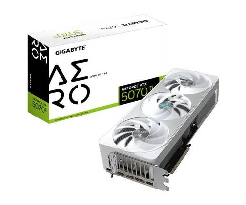 כרטיס מסך GIGABYTE GeForce RTX 5070 Ti AERO OC 16G - ₪5,226. - תמונה נוספת