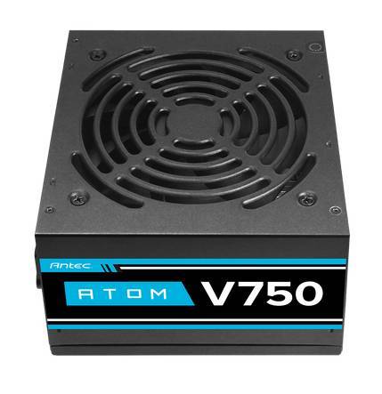 ספק כוח ANTEC ATOM V750 Active PFC 120MM silent fan non-mudu - זווית נוספת