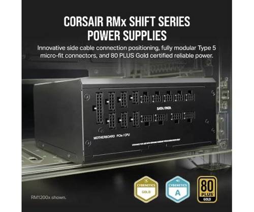 ספק CORSAIR RM750x SHIFT 80 PLUS Gold Fully Modular ATX - ₪5 - תמונה נוספת