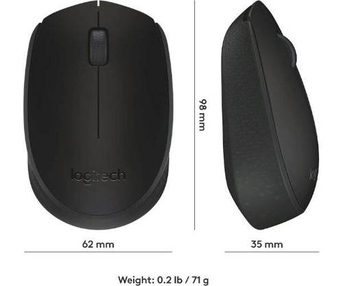 Logitech Logitech Wireless Mouse B170 - עכבר סטיילי ומודלני, ₪55.00