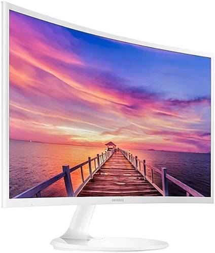 SAMSUNG מסך קעור לבן Samsung C27F391FHR FHD VA HDMI VGA 4ms - ₪884.0