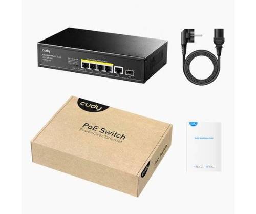 Cudy מתג לא מנוהל CUDY GS1005PTS1 5PORT 1GB POE 1XSFP total 120W