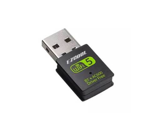 מתאם רשת אלחטית EZcool 600Mbps Dual Band USB WIFI Adapter -B - מבט קרוב