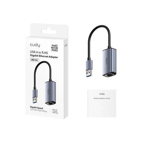 Cudy כרטיס רשת CUDY UE10A USB-A 3.0 TO RJ45 UP TO 1GB - ₪67.00 -
