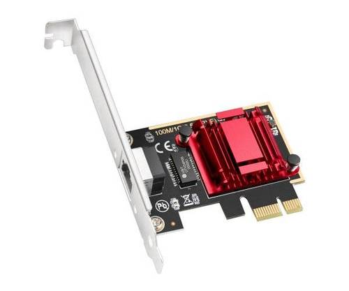 כ.רשת פנימי לנייח Cudy PE25 2.5Gbits PCI-E Nework Adapter LP - מבט קרוב