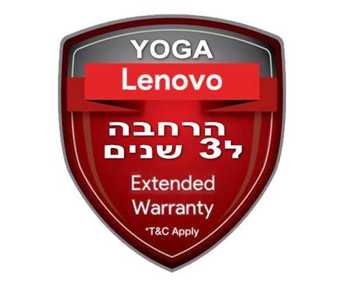 Lenovo הרחבת אחריות למחשב Lenovo לנובו סדרה L / Y לשלוש שנים