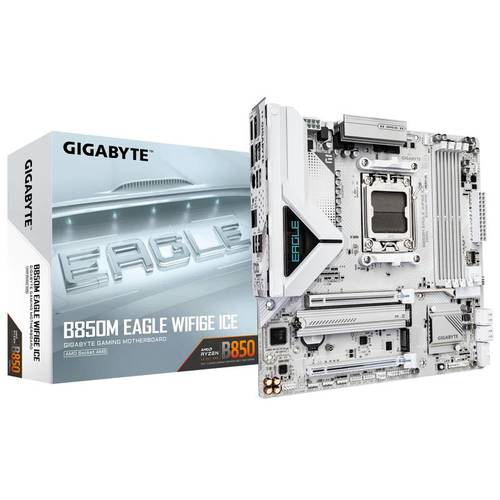 Gigabyte לוח אם GIGABYTE B850M EAGLE WIFI6E ICE M-ATX DDR5 AM5 BT 2.5