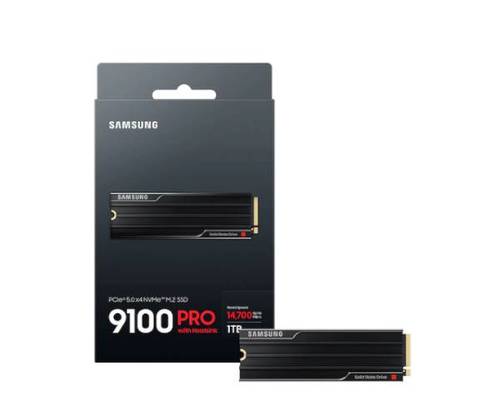 דיסק פנימי Samsung 9100 PRO W/Heatsink 1TB Gen5 M.2 NVME 2.0 - זווית נוספת