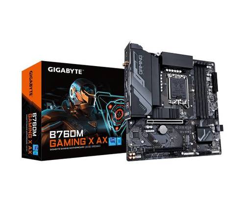 לוח אינטל דורות 12-14 Gigabyte B760M GAMING X AX 1.2 DDR5 Wi - זווית נוספת