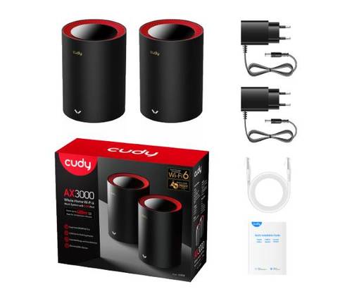 מגדיל טווח Cudy AX3000 2.5G Mesh Wi-Fi 6 System 2 Pack - ₪50 - תמונה נוספת