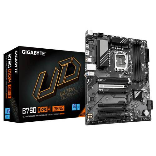 Gigabyte לוח אם אינטל Gigabyte B760 DS3H DDR5 Gen5 ATX DP HDMI LGA170