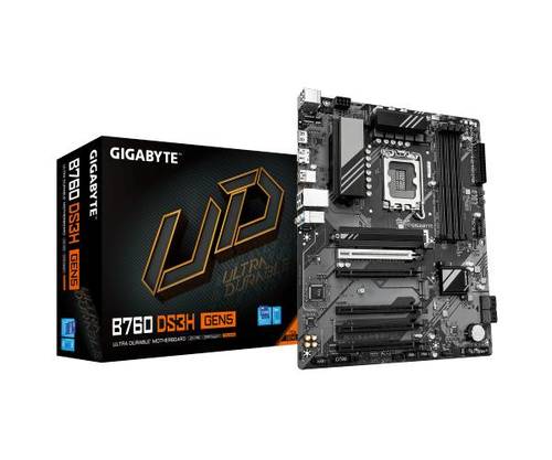 לוח אם אינטל Gigabyte B760 DS3H DDR5 Gen5 ATX DP HDMI LGA170 - זווית נוספת